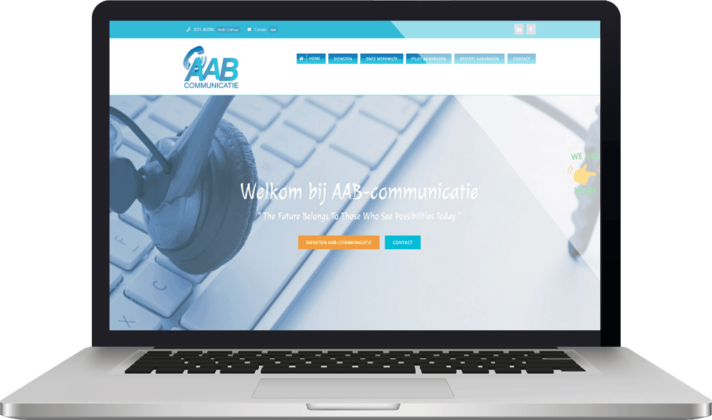 Project AAB communicatie restyling van de website